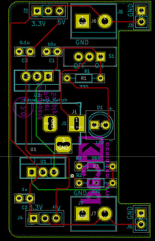 Breadboard Power Supply PCB Design