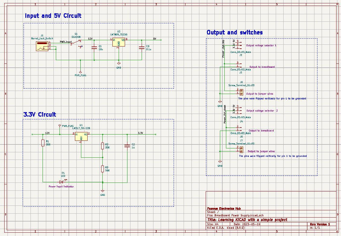 Breadboard Power Supply PCB Design